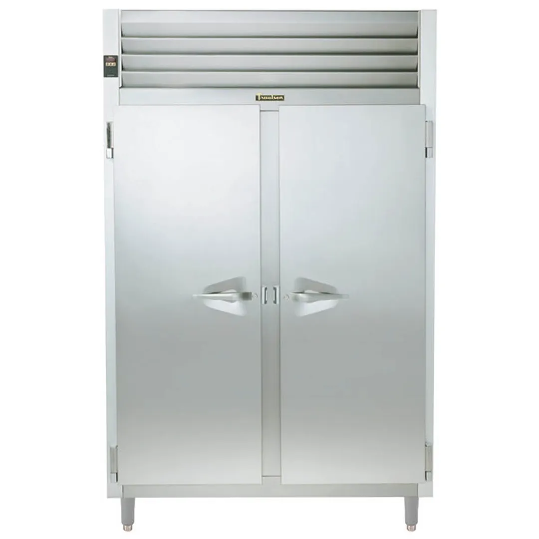 Traulsen RHT232WUT-FHS 58" Two Section Reach-In Refrigerator w/ 2 Solid Doors, Top Mount, 50.5 cu. ft.