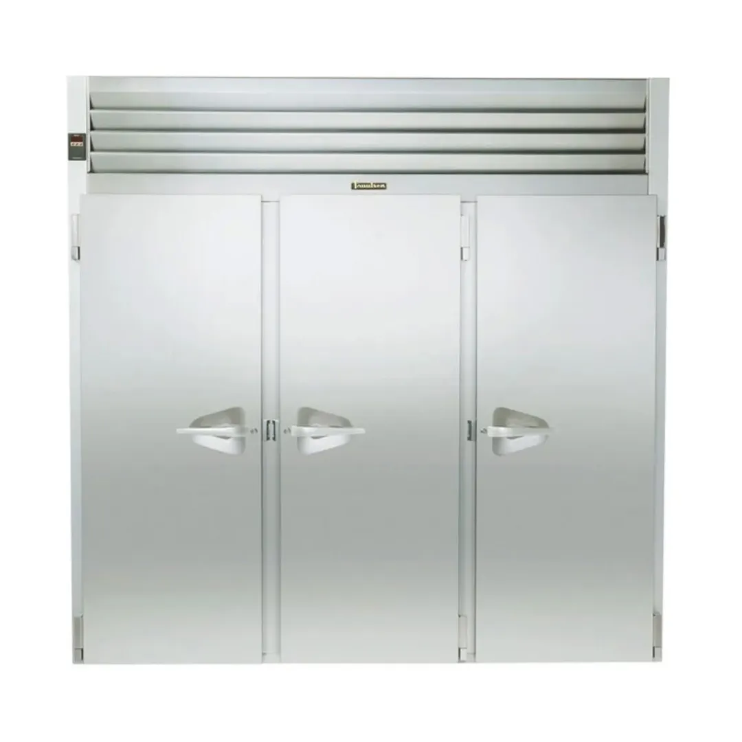 Traulsen RHT332N-FHS 76" 3-Section Reach-In Refrigerator w/ 3 Solid Doors, Remote, 69.35 cu. ft.