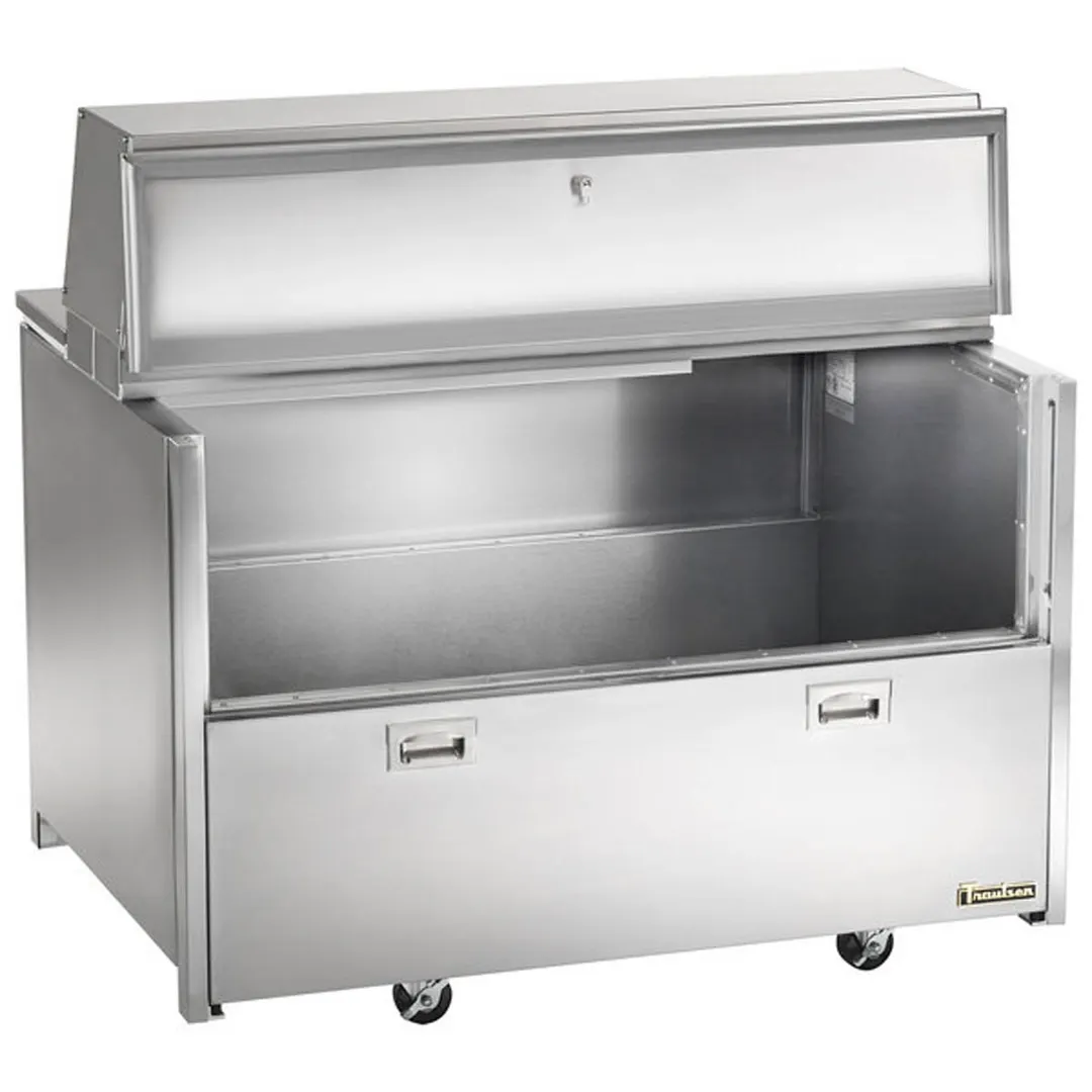 Traulsen RMC49D4 49" Dual Sided Milk Cooler, Forced Air, 12 Crates Capacity