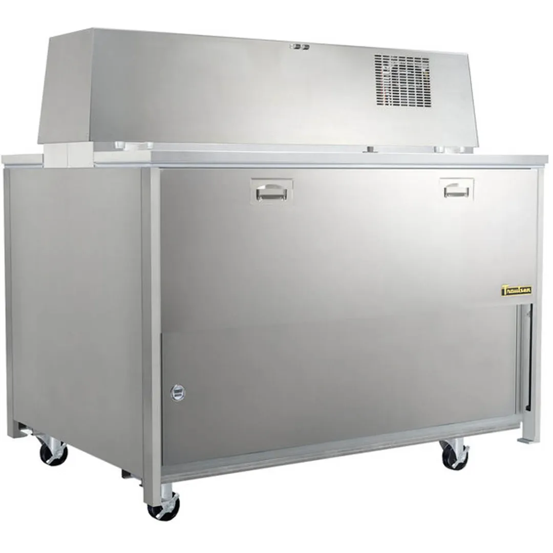 Traulsen RMC49S4 49" Single Sided Milk Cooler, Forced Air, 12 Crates Capacity