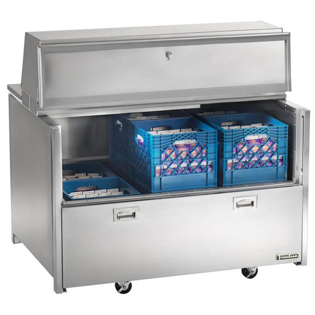 Traulsen RMC58S4 58" Single Sided Milk Cooler, Forced Air, 16 Crates Capacity