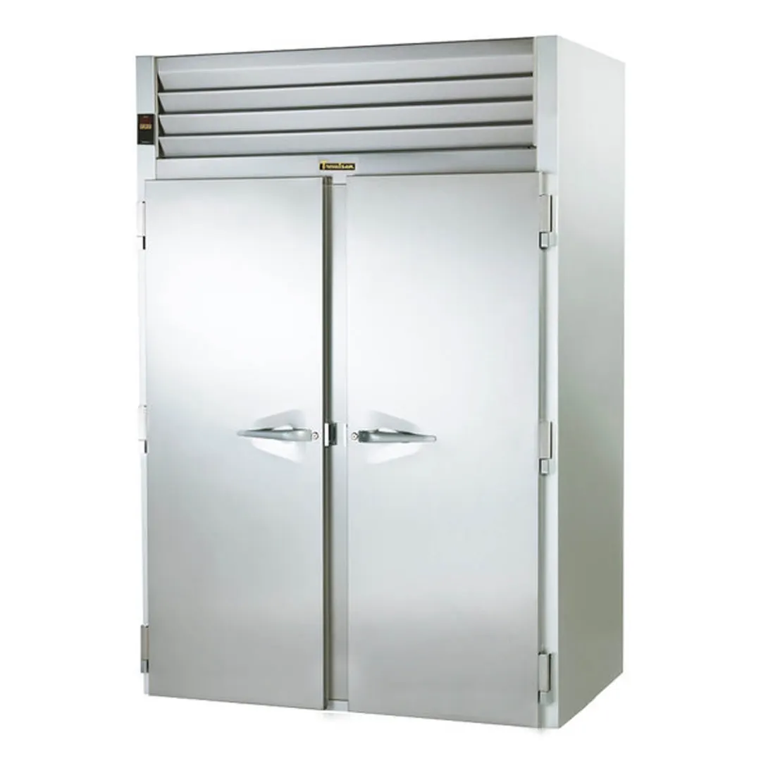 Traulsen RRI232LPUT-FHS 68" Roll-Thru Refrigerator w/ 4 Solid Doors, Self-Contained, All Stainless Steel, 79 cu. ft.
