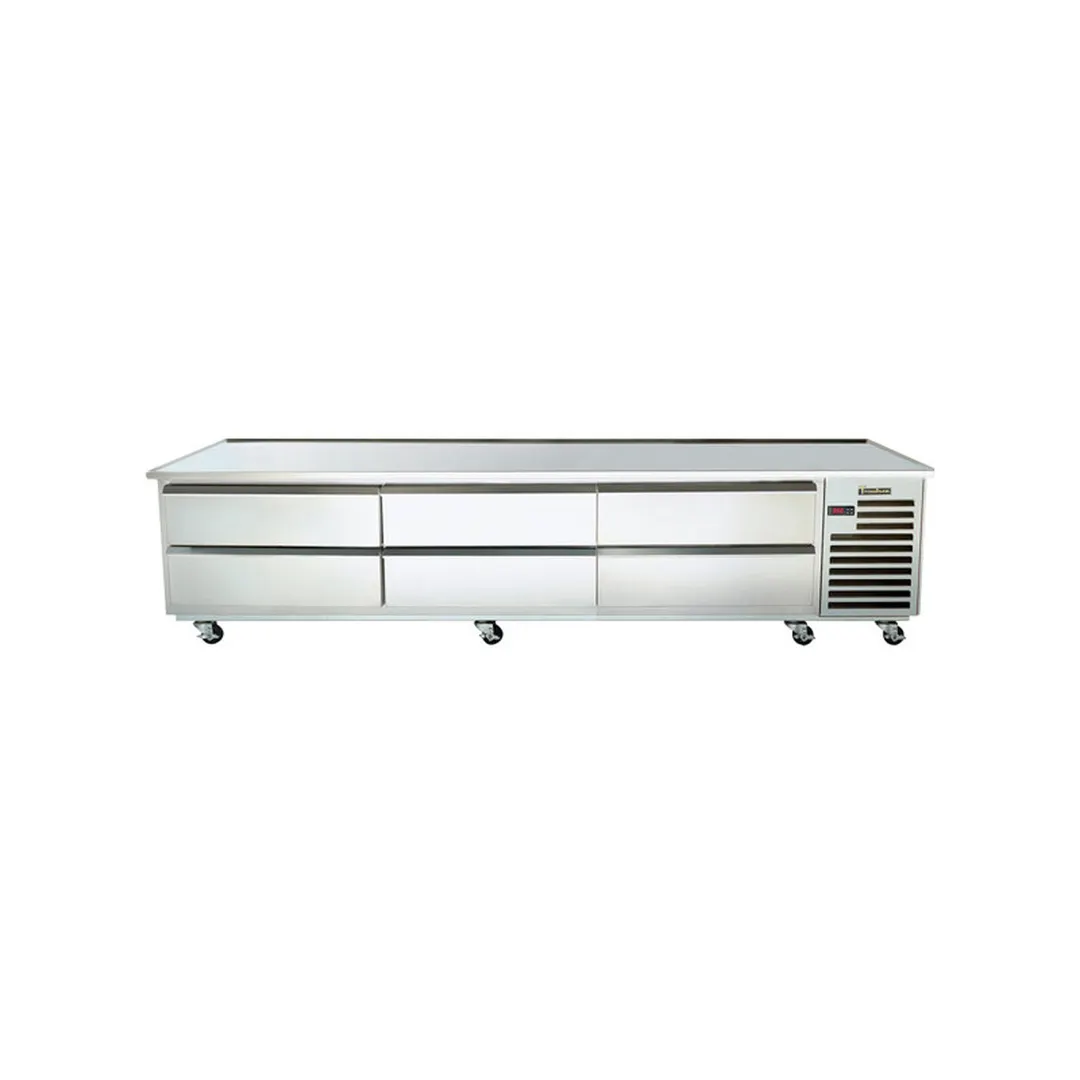 Traulsen TE110HT 110" 6 Drawers Spec-Line Refrigerated Chef Bases w/ Marine Edge