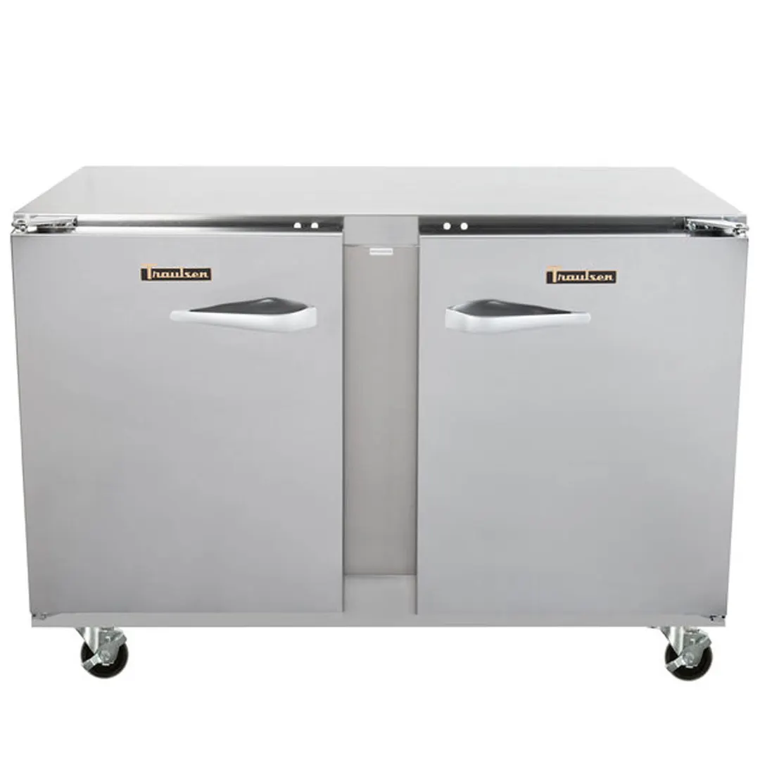 Traulsen UHT48-LR 48" 2-Section Undercounter Refrigerator w/ 2 Doors, 13.5 cu. ft.