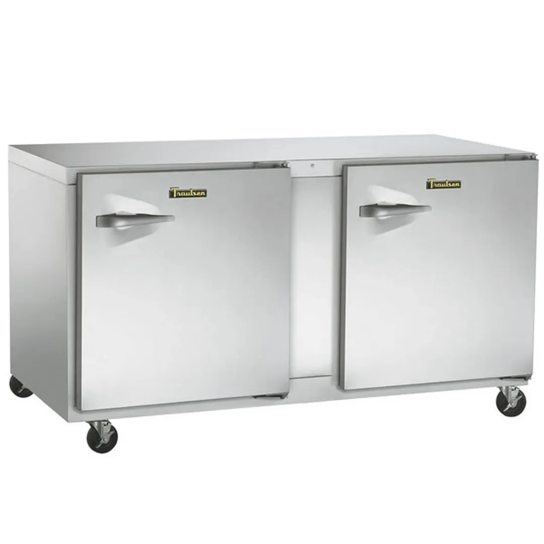 Traulsen UHT48-RR-SB 48" 2-Door Undercounter Refrigerator, Stainless Steel, Front Breathing, 13.5 cu. ft.