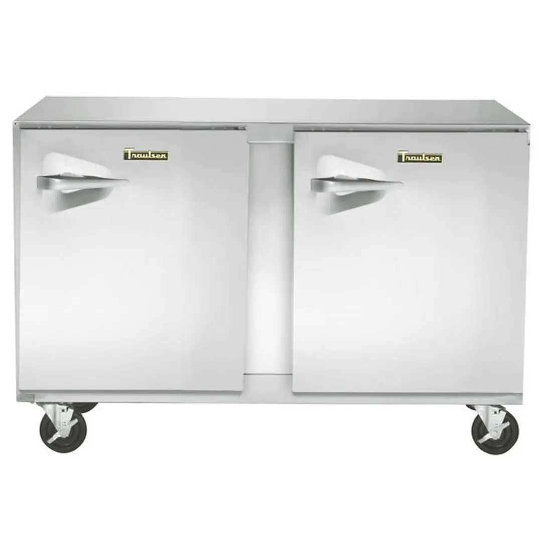 Traulsen UHT48-RR-SB 48" 2-Door Undercounter Refrigerator, Stainless Steel, Front Breathing, 13.5 cu. ft.