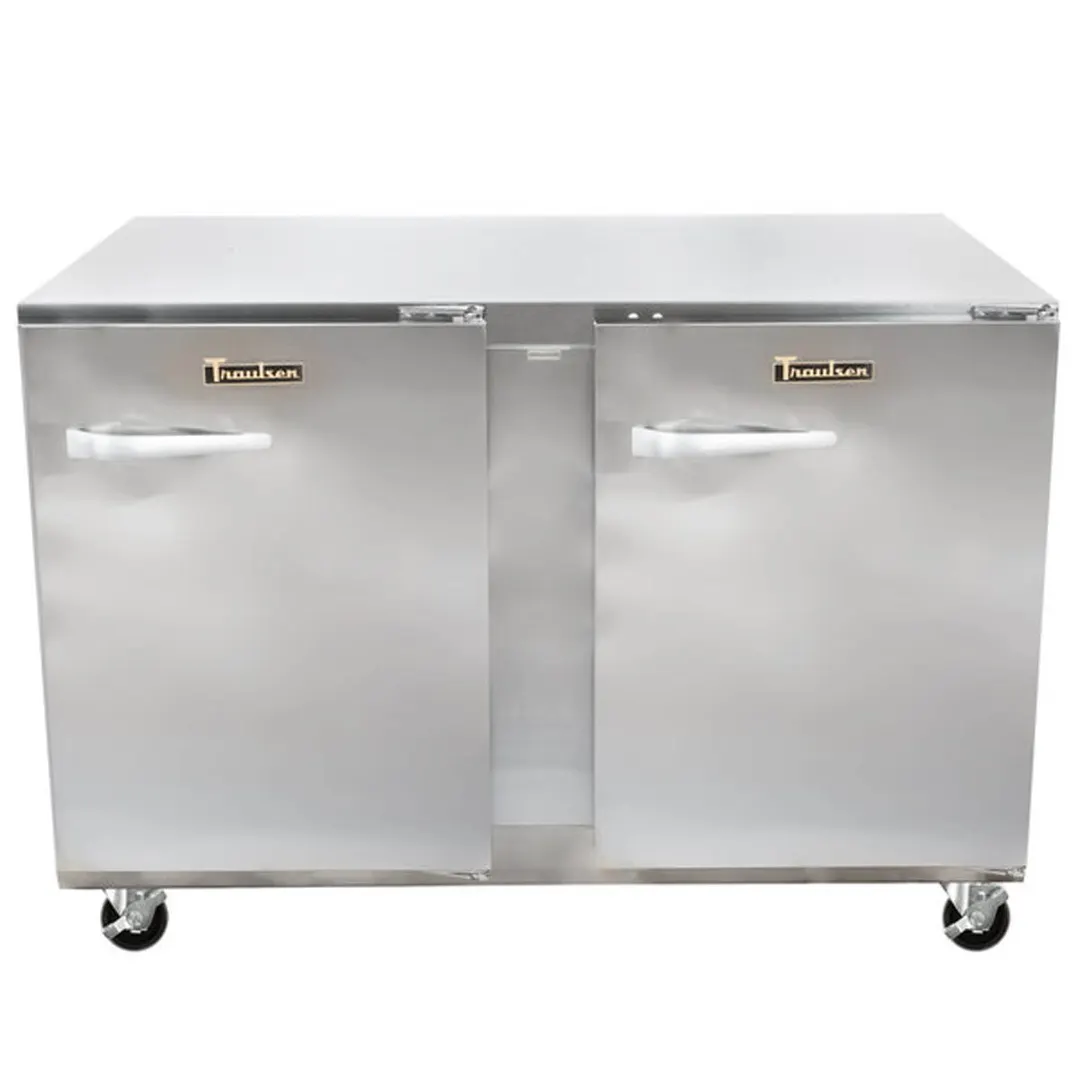 Traulsen UHT48-RR 48" 2-Door Undercounter Refrigerator, Stainless Steel, Front Breathing, 13.5 cu. ft.