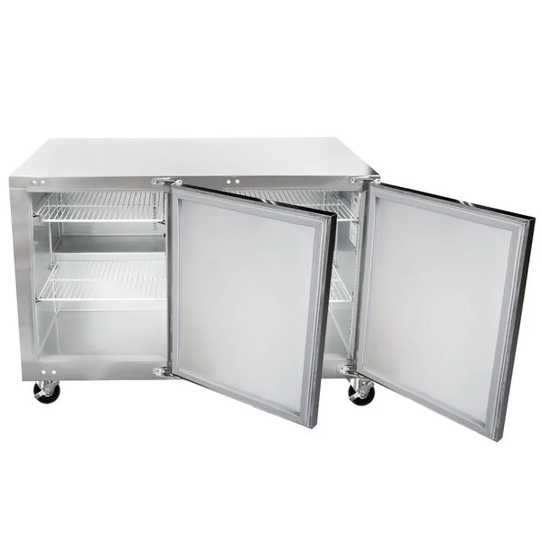 Traulsen UHT48-RR 48" 2-Door Undercounter Refrigerator, Stainless Steel, Front Breathing, 13.5 cu. ft.