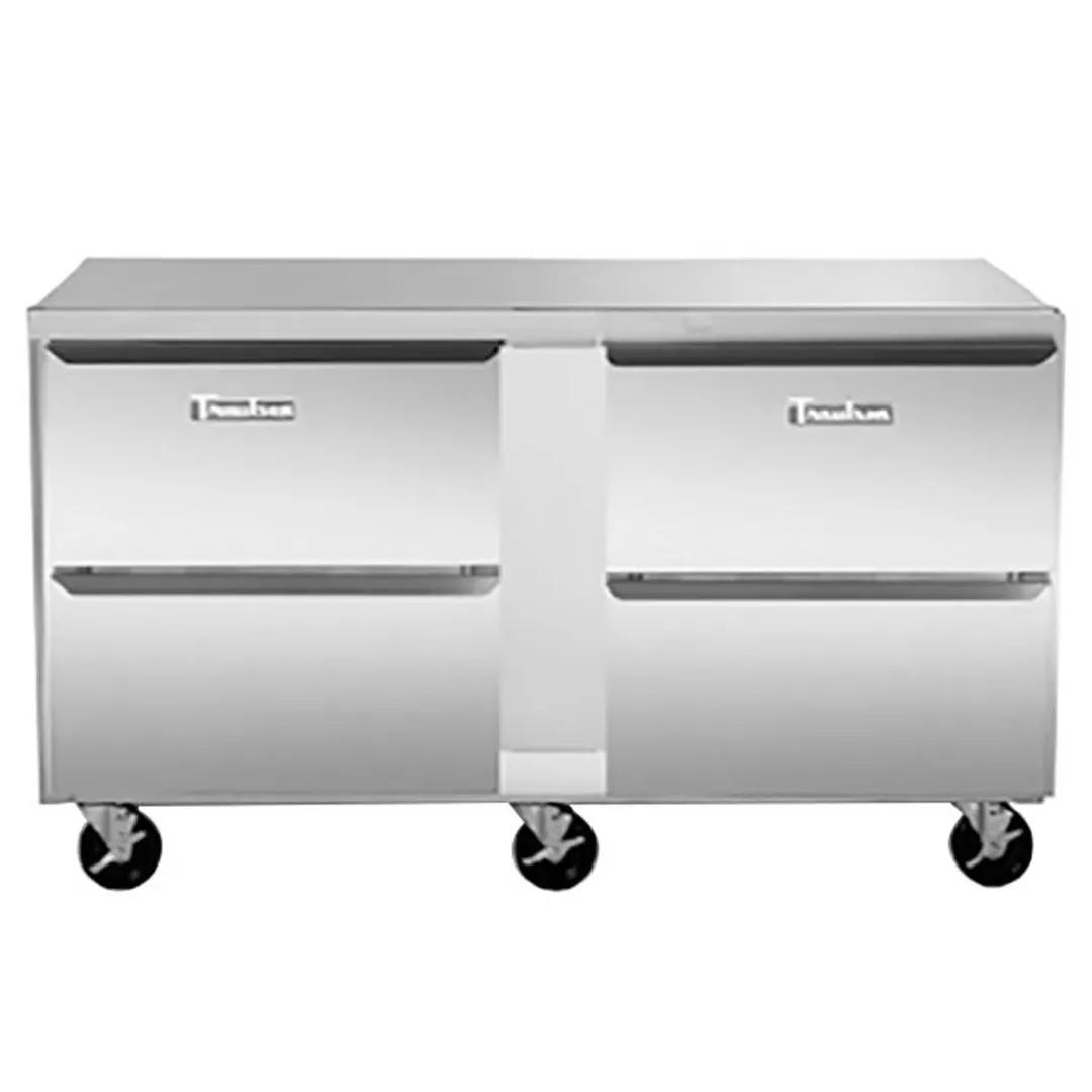 Traulsen UHT60-DD 60" 4-Drawer Undercounter Refrigerator, Stainless Steel, Front Breathing, 16.7 cu. ft.