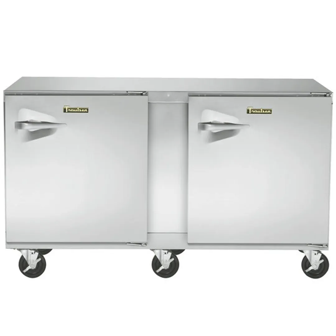 Traulsen UHT60-RR 60" 2-Door Undercounter Refrigerator, Stainless Steel, Front Breathing, 16.7 cu. ft.
