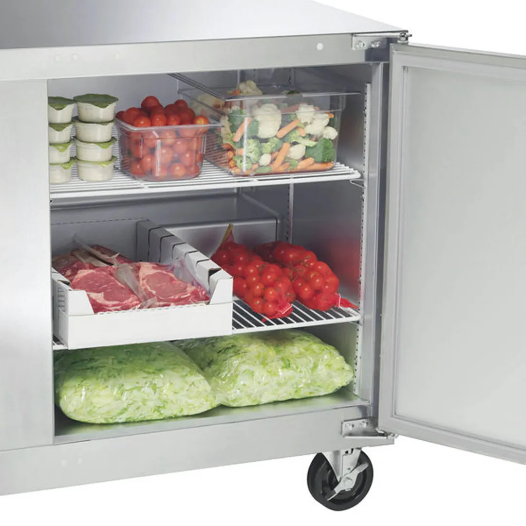 Traulsen UHT60-RR 60" 2-Door Undercounter Refrigerator, Stainless Steel, Front Breathing, 16.7 cu. ft.