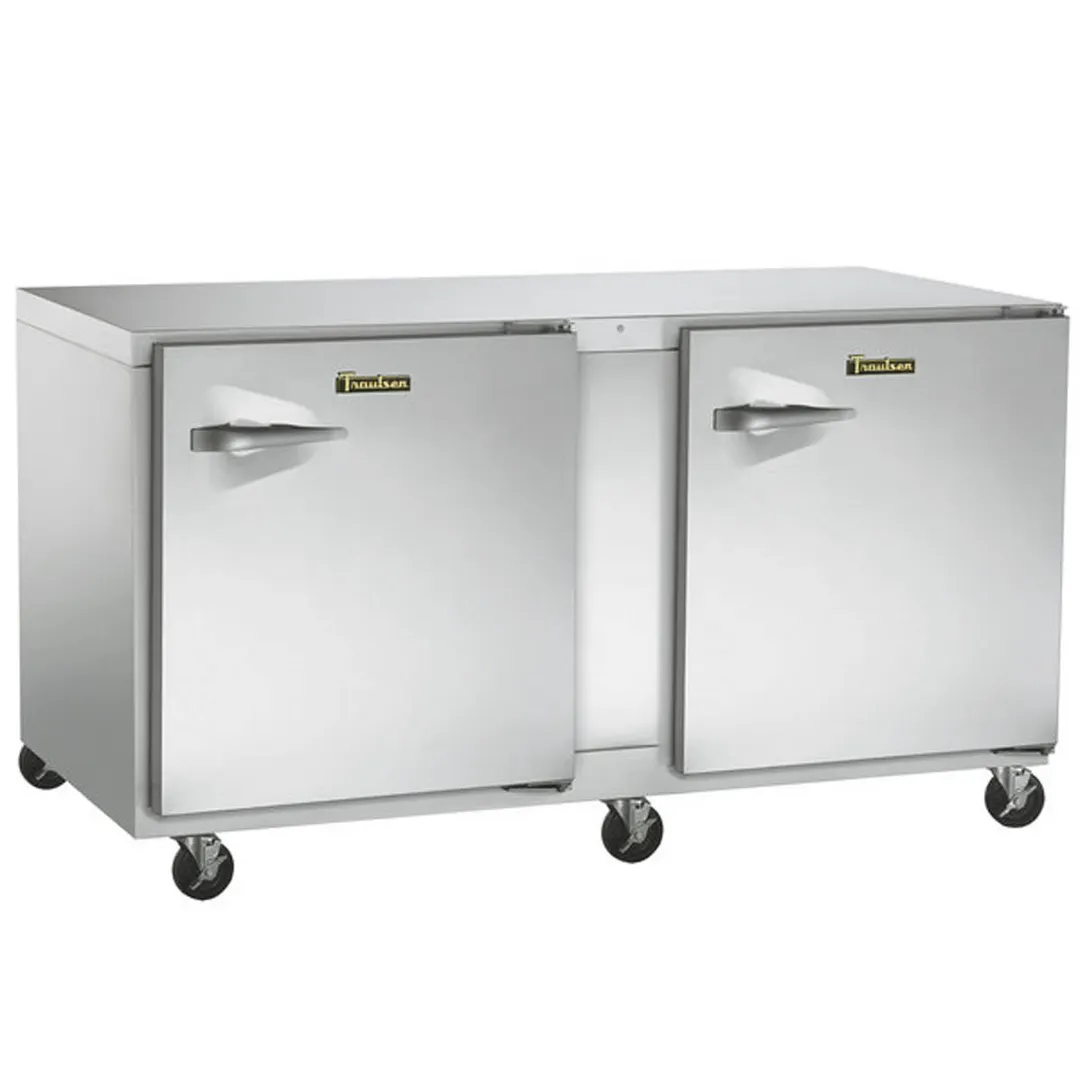 Traulsen UHT72-RR-SB 72" 2-Door Undercounter Refrigerator, Stainless Steel, 17.5 cu. ft., Front Breathing