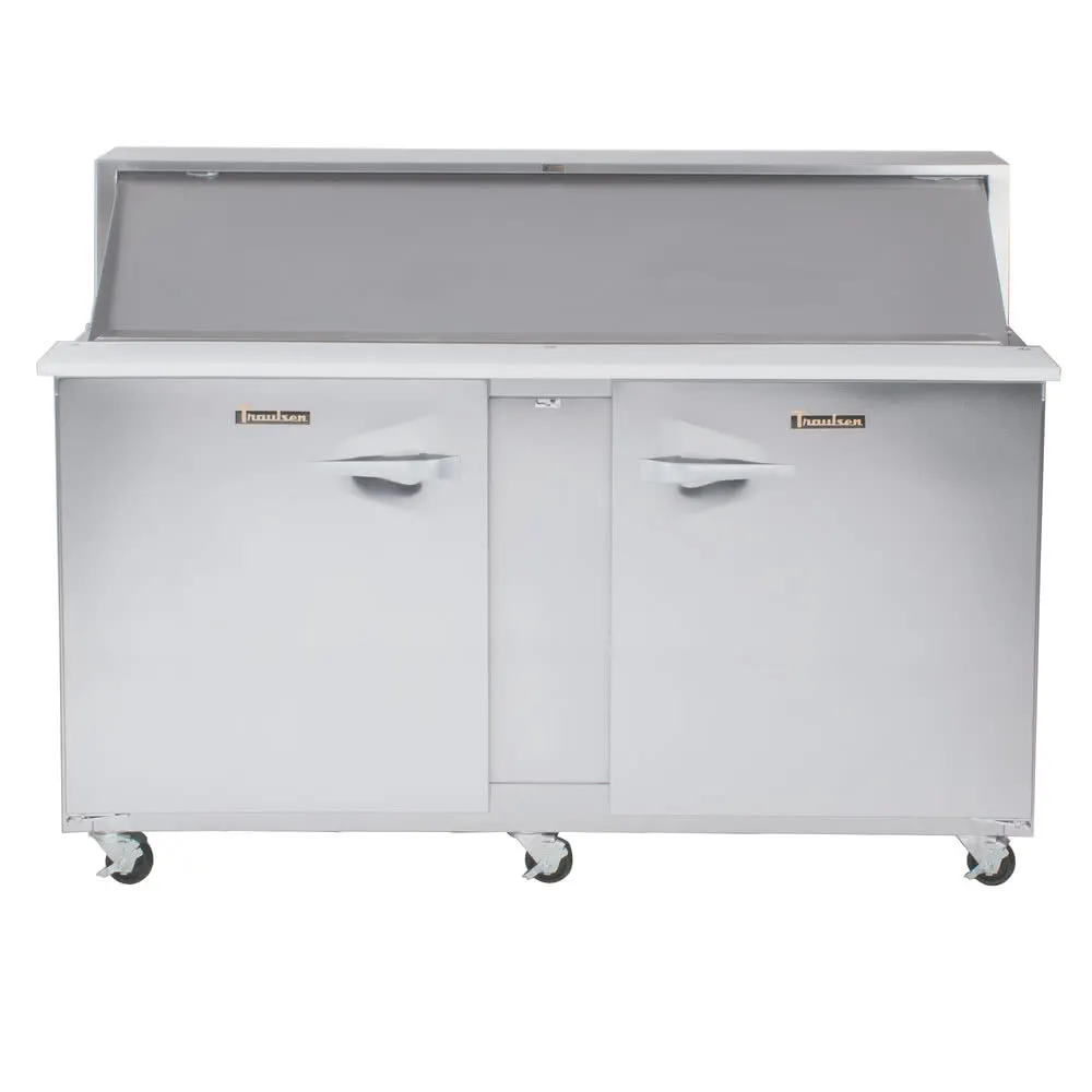 Traulsen UPT7230-LR 72" 2-Door Sandwich and Salad Prep Table, 30 Pans, Stainless Steel