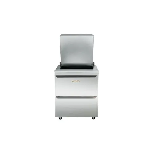 Traulsen UST276-D-SB 27" 2-Drawer Sandwich and Salad Prep Table, 6 Pans, Stainless Steel