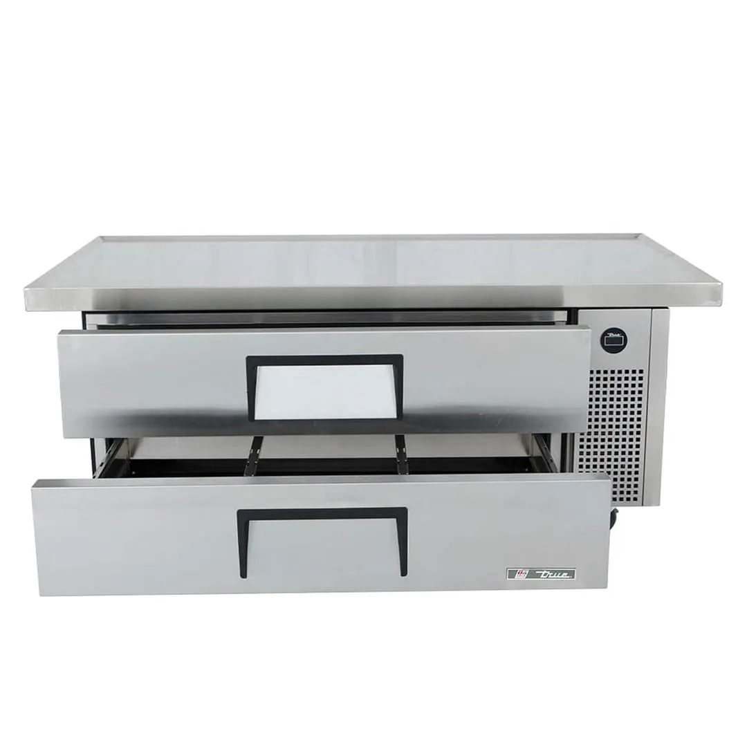 True TRCB-52-60-HC 60" 2 Drawers Refrigerated Chef Base, (6) 12" x 20" Pan Capacity