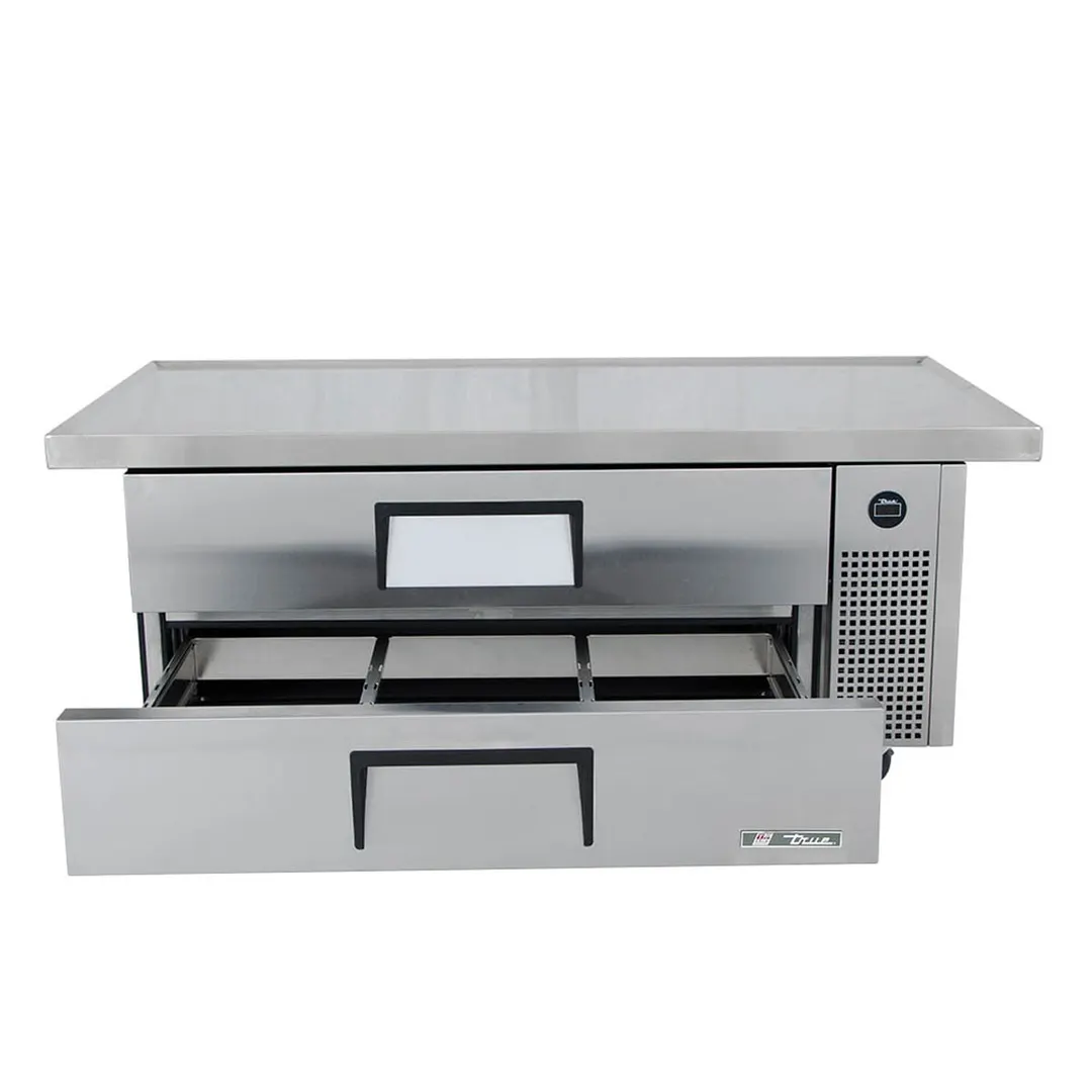 True TRCB-52-60-HC 60" 2 Drawers Refrigerated Chef Base, (6) 12" x 20" Pan Capacity