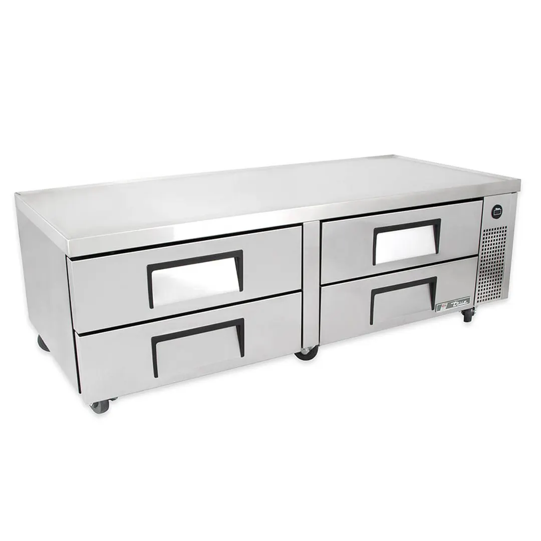 True TRCB-72-HC 72" 4 Drawers Refrigerated Chef Base, (8) 12" x 20" Pan Capacity