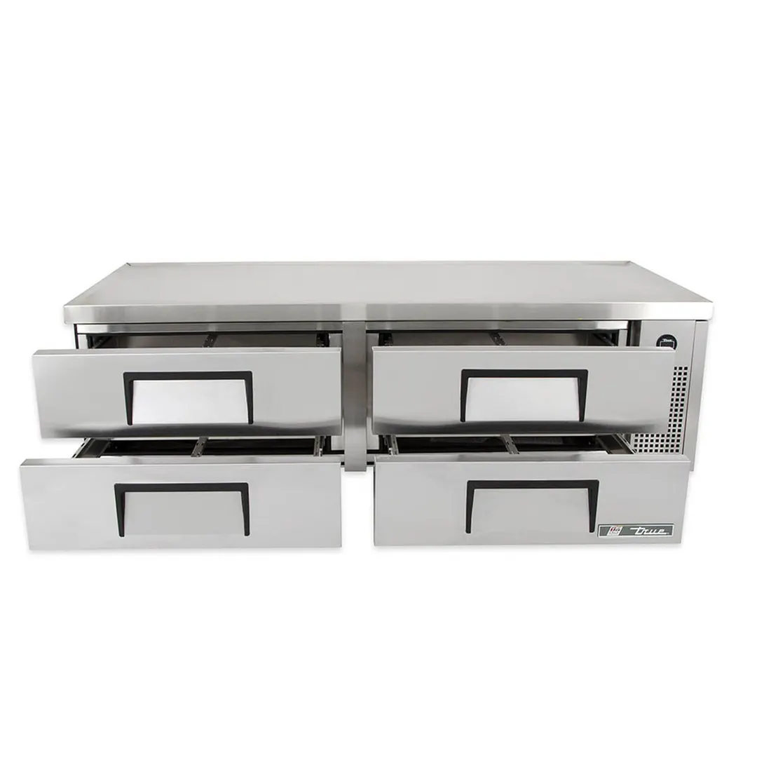 True TRCB-72-HC 72" 4 Drawers Refrigerated Chef Base, (8) 12" x 20" Pan Capacity