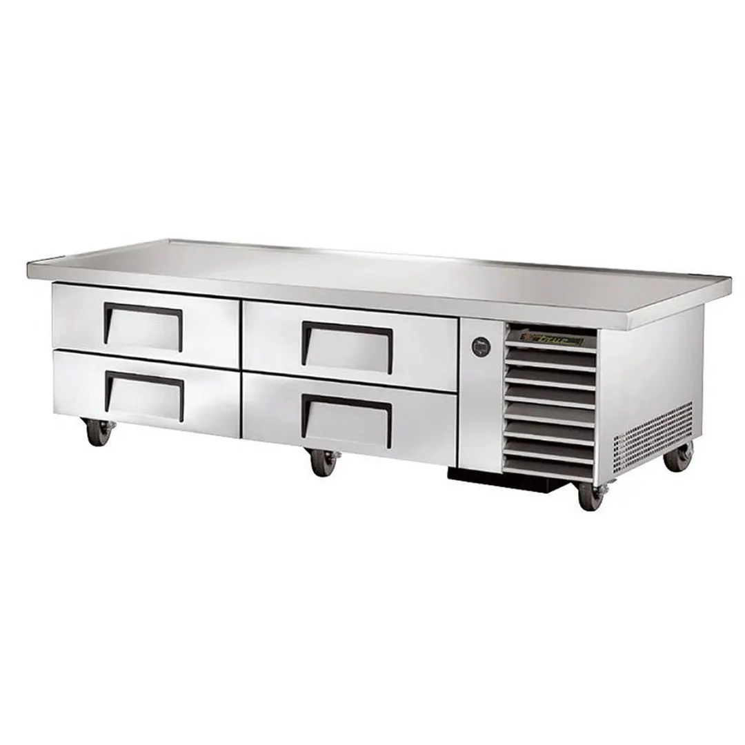 True TRCB-79-86-HC 86" 4 Drawers Refrigerated Chef Base, (8) 12" x 20" Pan Capacity