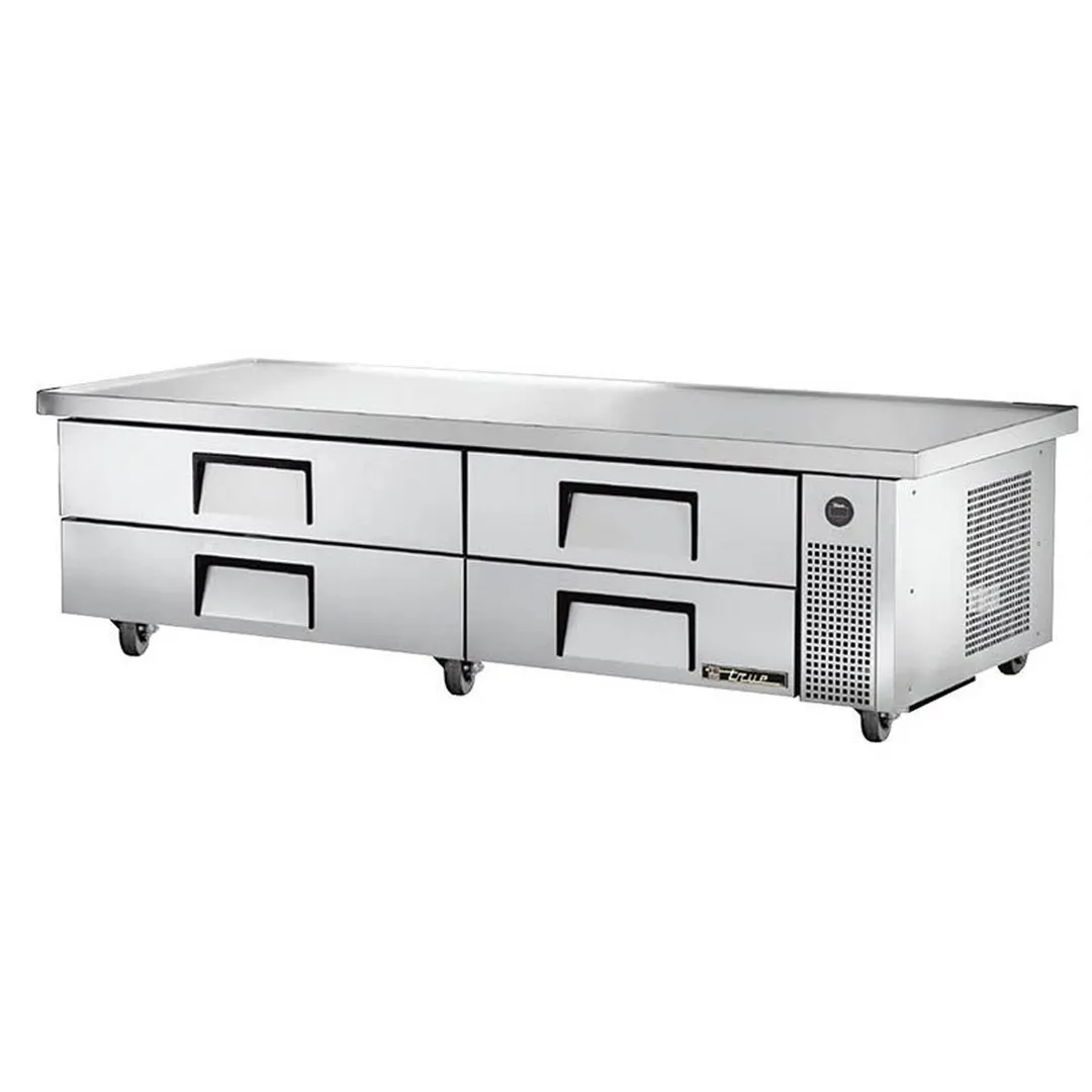 True TRCB-82-86-HC 86" 4 Drawers Refrigerated Chef Base, (10) 12" x 20" Pan Capacity