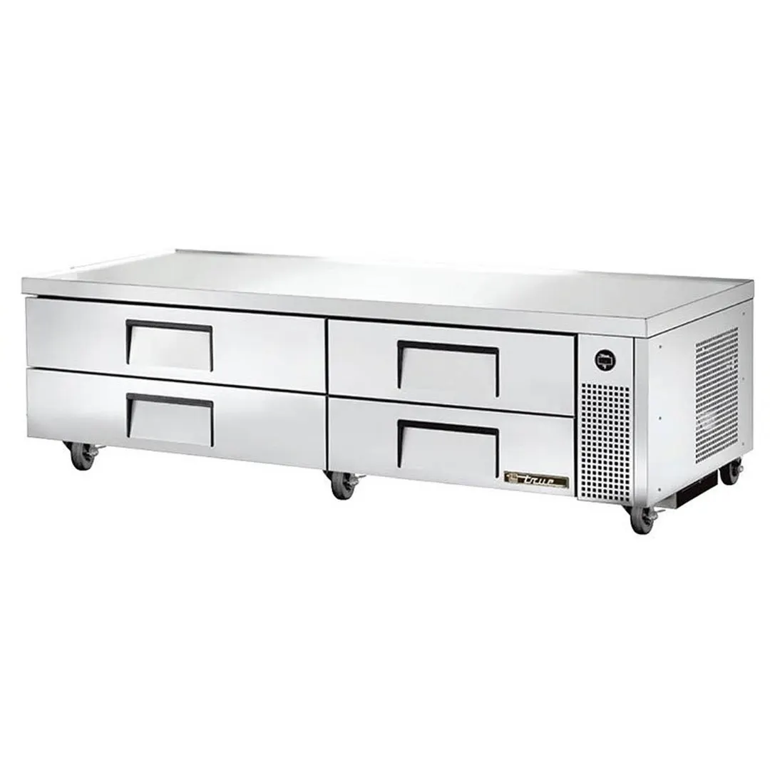 True TRCB-82-HC 82" 4 Drawers Refrigerated Chef Base, (10) 12" x 20" Pan Capacity