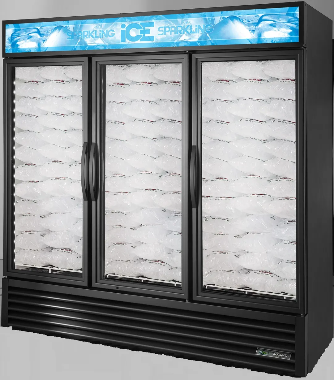True GDIM-72NT-HC~TSL01 78" Indoor Ice Merchandiser w/ Glass Door, Auto Defrost, 67 cu. ft.