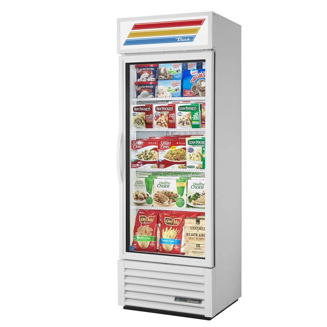 True GDM-19T-F-HC~TSL01 27" 1 Glass Door Merchandiser Freezer in White