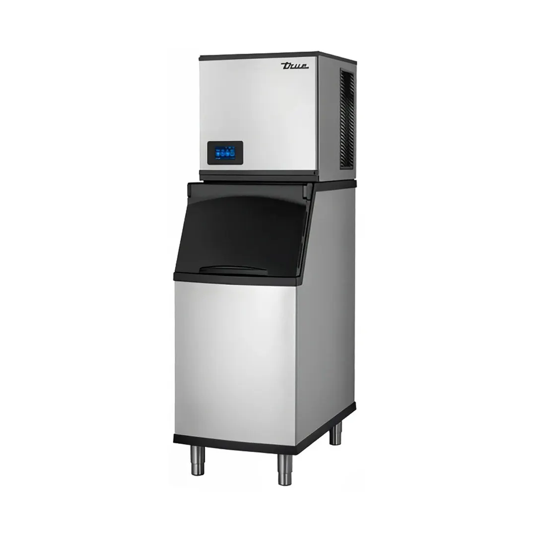 True TCIM-422-HA1-A/TIB-422-A Air Cooled Half Cube 443 lb Ice Machine with Bin, 320 lb Storage