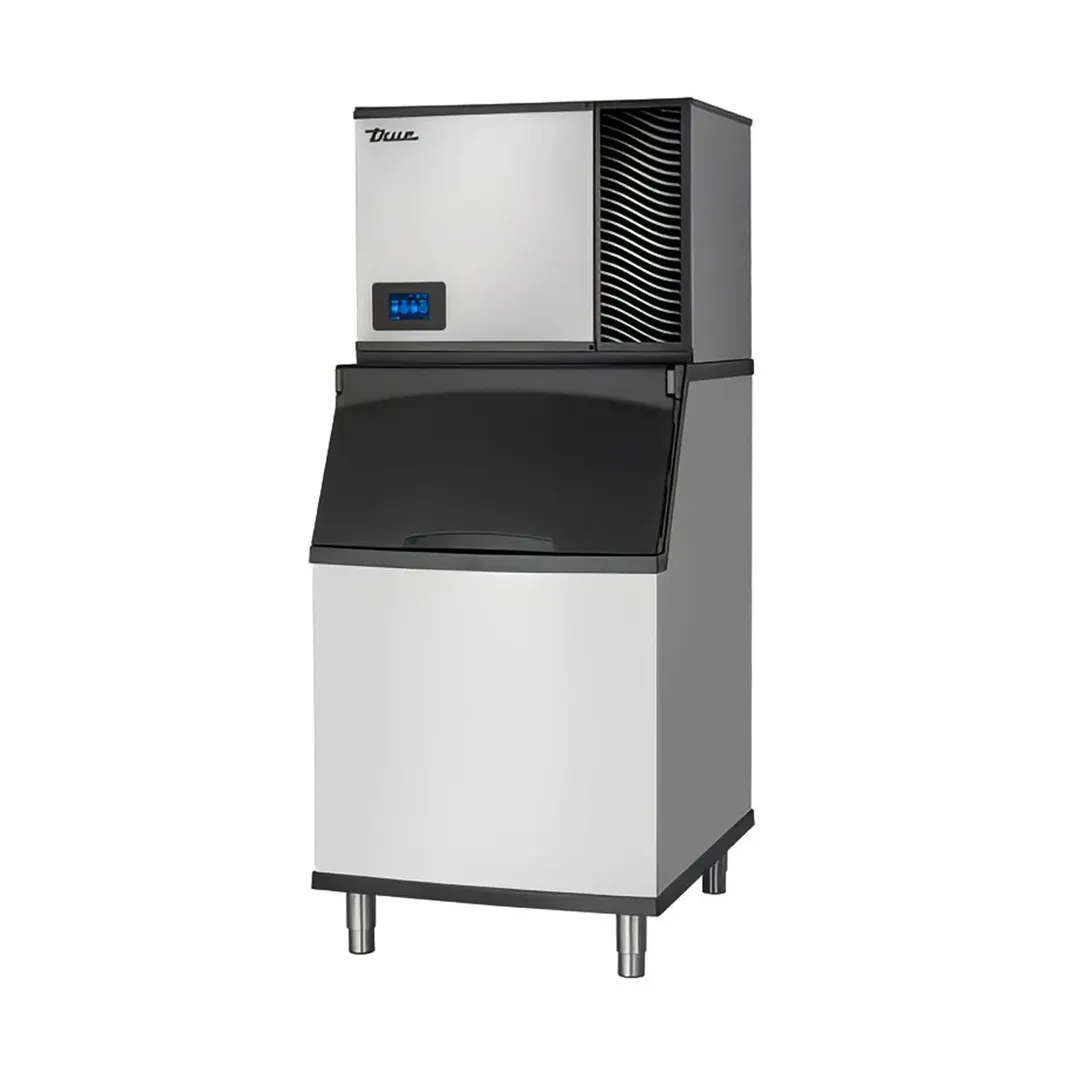 True TCIM-430-HA1-A/TIB-530-A Air Cooled Half Cube 447 lb Ice Machine with Bin, 450 lb Storage