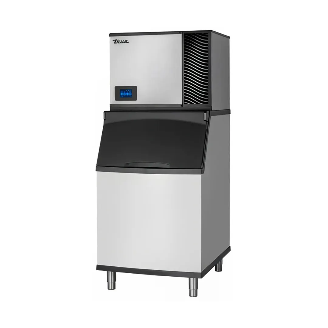 True TCIM-530-HA1-A/TIB-530-A Air Cooled Half Cube 560 lb Ice Machine with Bin, 450 lb Storage