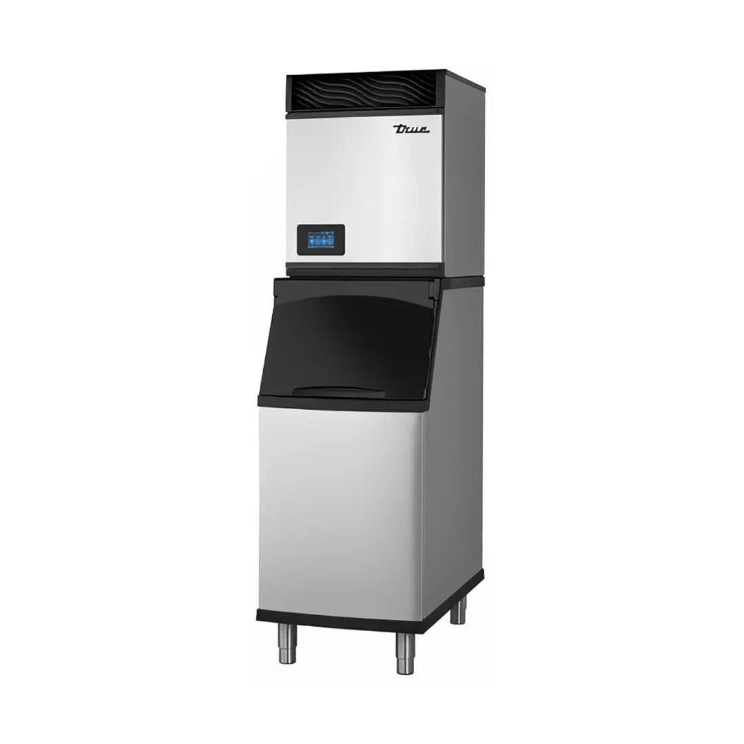 True TCIM-622-HA1-A/TIB-422-A Air Cooled Half Cube 640 lb Ice Machine with Bin, 320 lb Storage