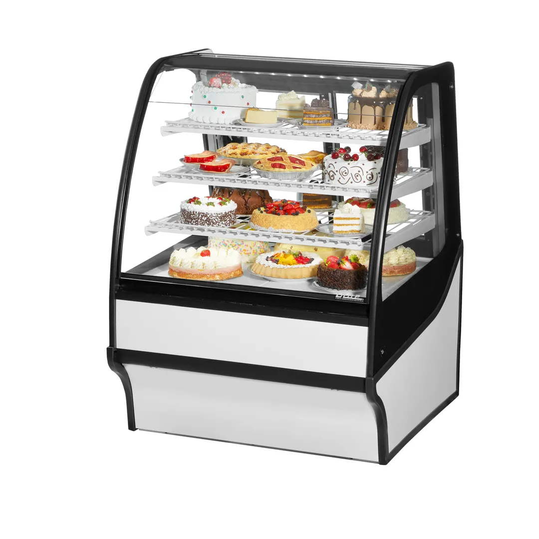 True TDM-R-36-GE/GE-S-W 36" Refrigerated Bakery Display Case, Stainless Steel