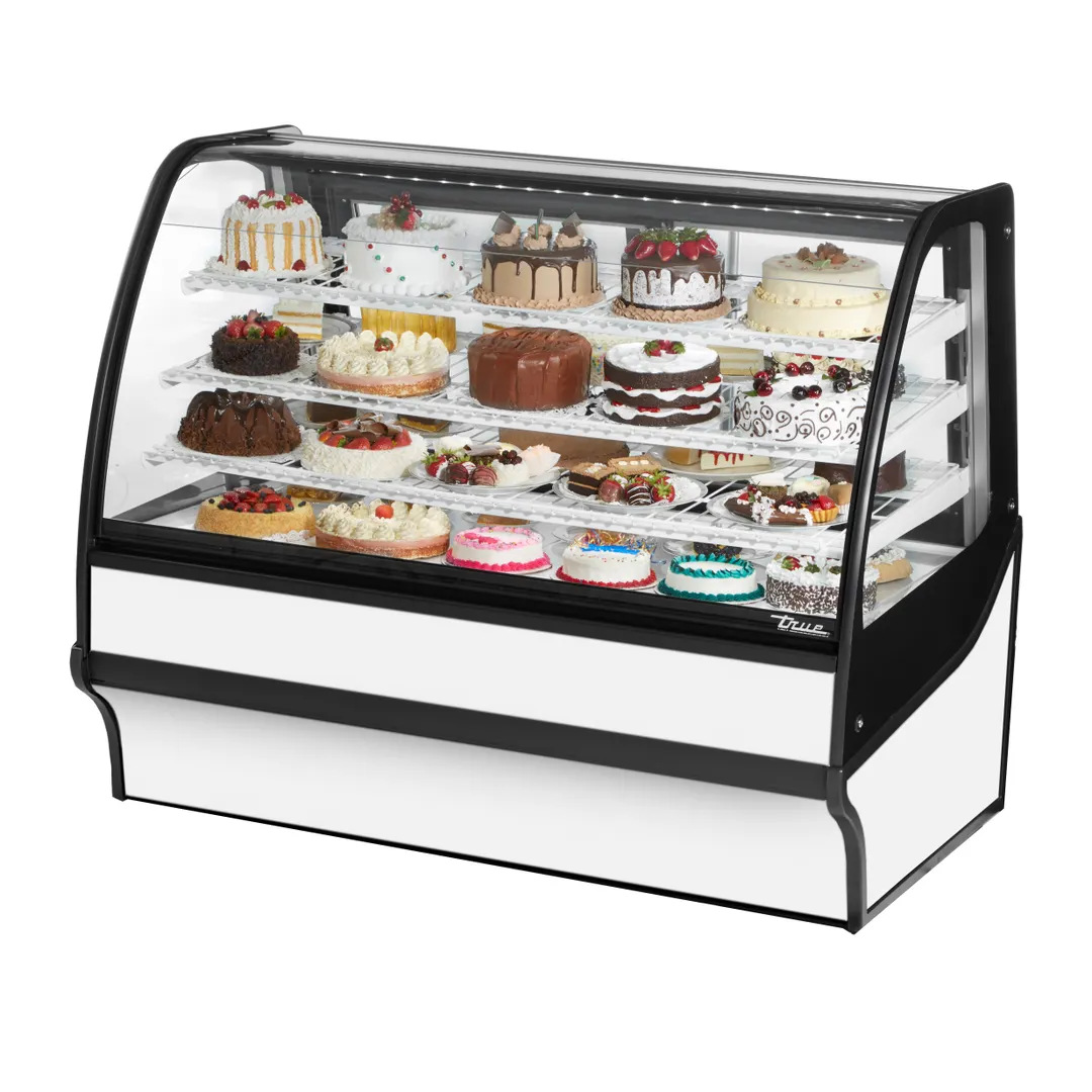 True TDM-R-59-GE/GE-S-W 59" Refrigerated Bakery Display Case, Stainless Steel