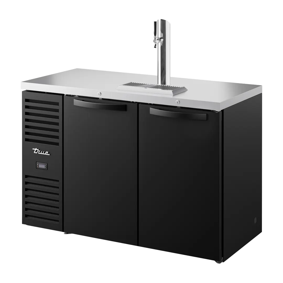 True TDR52-RI 52" Two Section Draft Beer Cooler, LED Lighting, 115 Volts