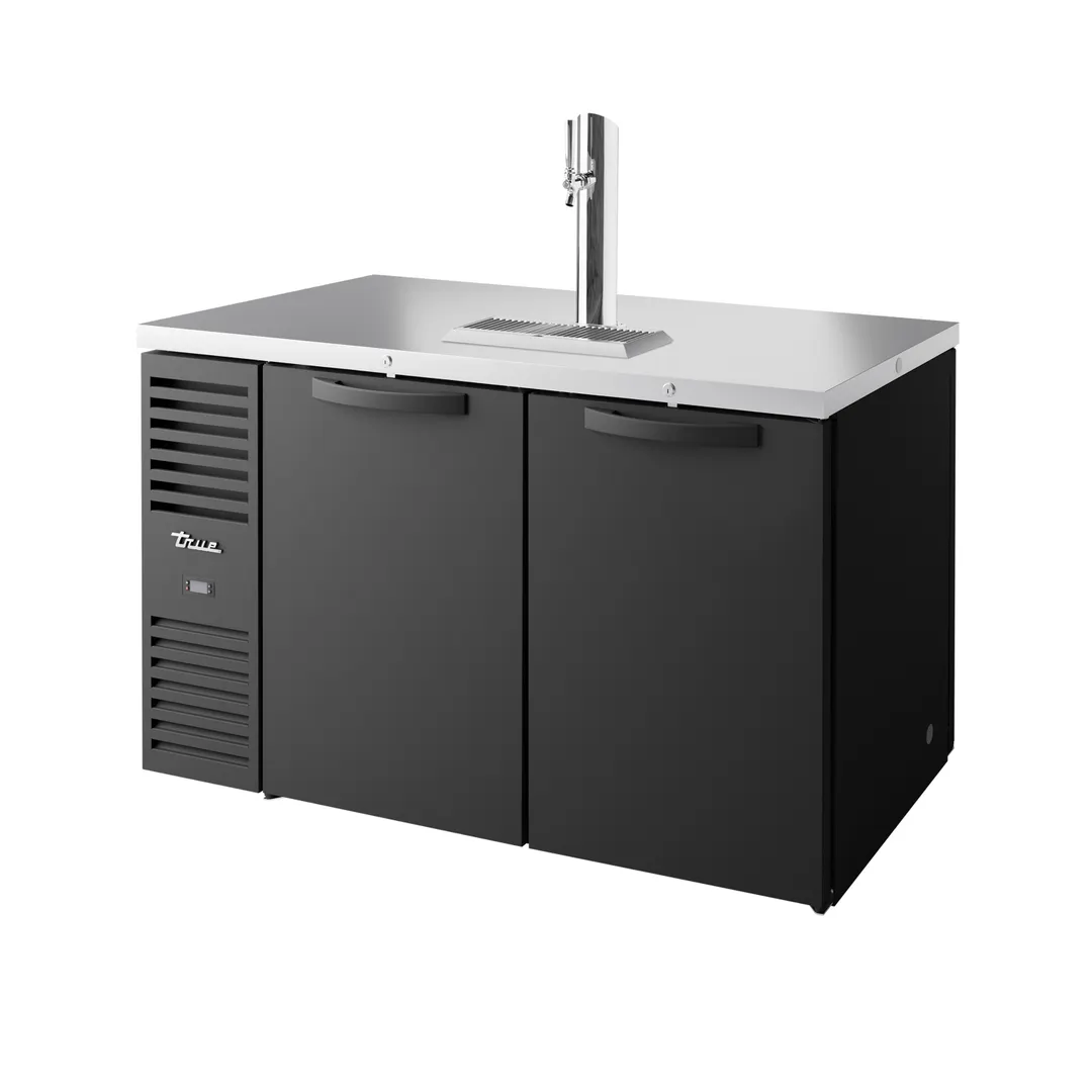 True TDR60-PT 60" Two Section Pass-Thru Draft Beer Cooler, LED Lighting