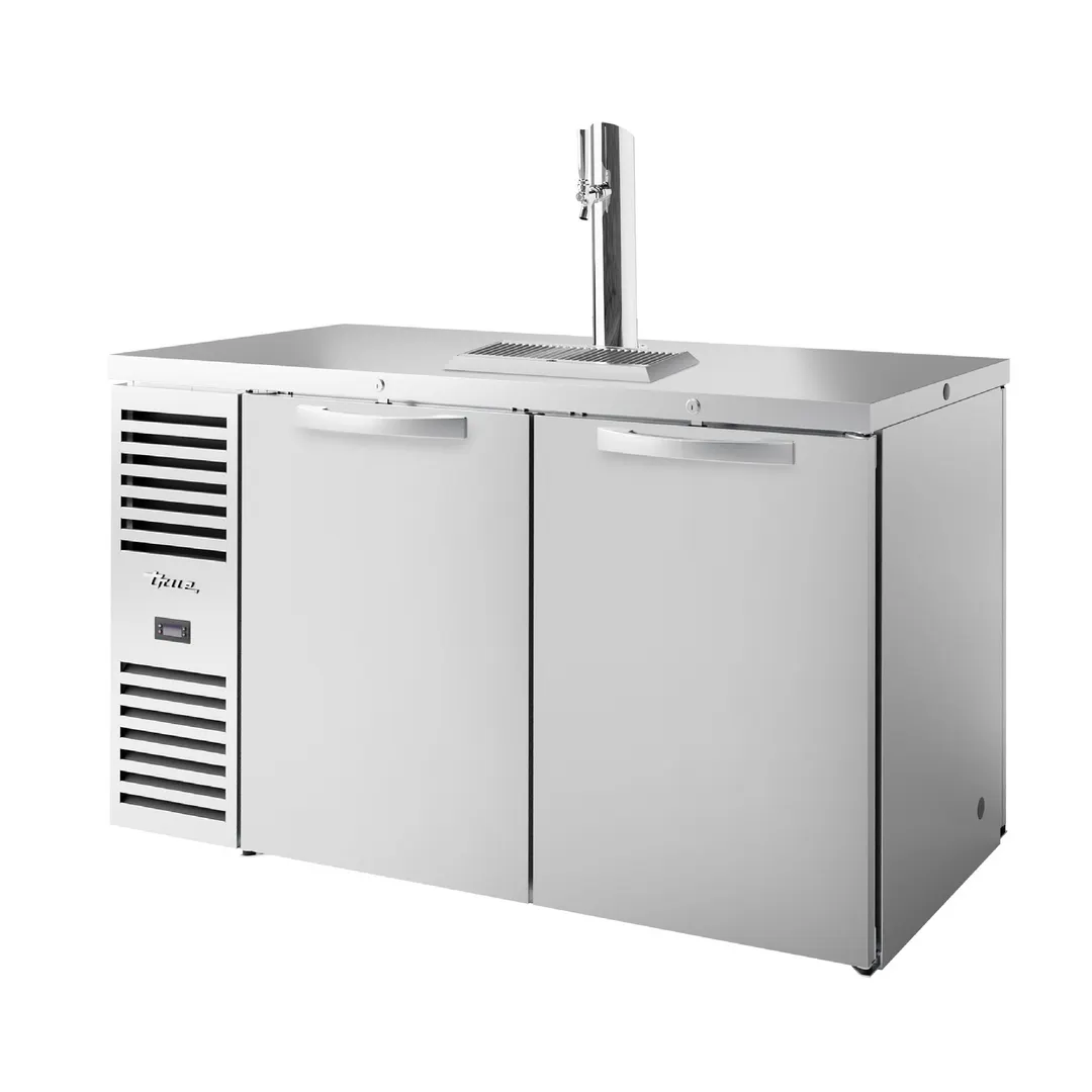 True TDR60-PTSZ1-L-S-SS-SS-1 60" Two Section Stainless Steel Pass-Thru Draft Beer Cooler