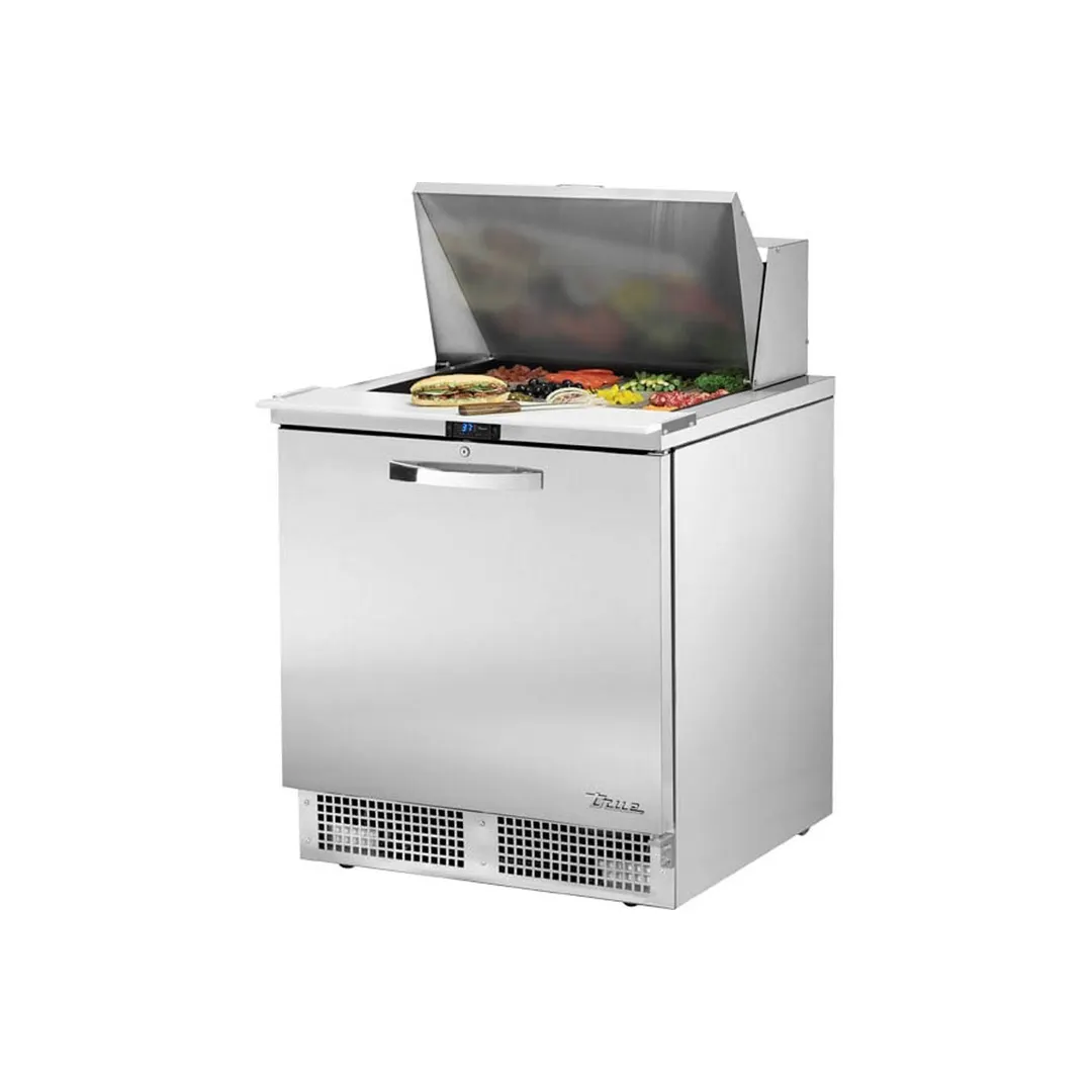 True TFP-32-12M-HC~SPEC3 32" Mega Top Sandwich/Salad Prep Table w/ 1 Door, 12 Pans