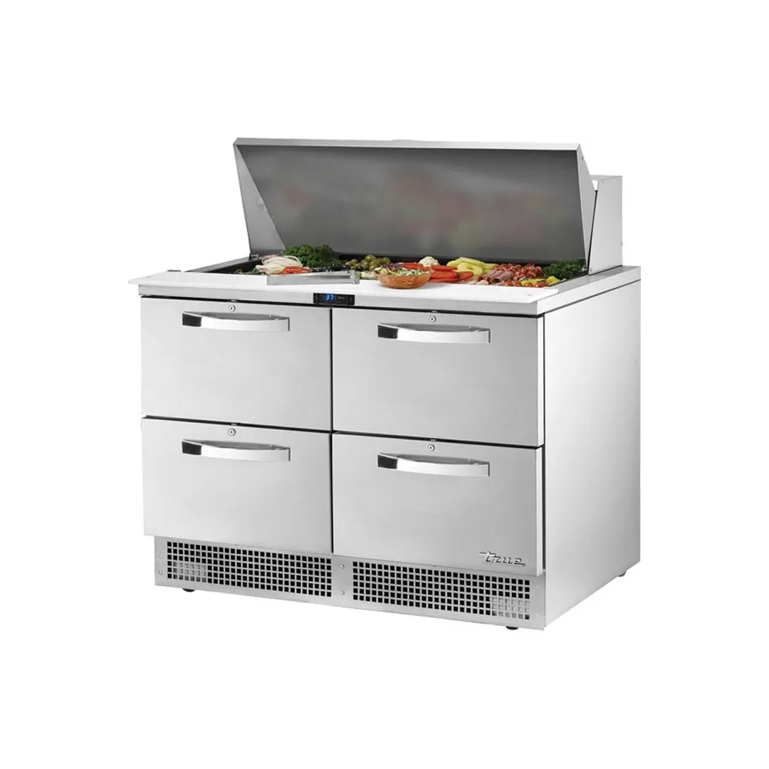 True TFP-48-18M-D-4-HC~SPEC3 48" Mega Top Sandwich/Salad Prep Table w/ 4 Drawers, 18 Pans
