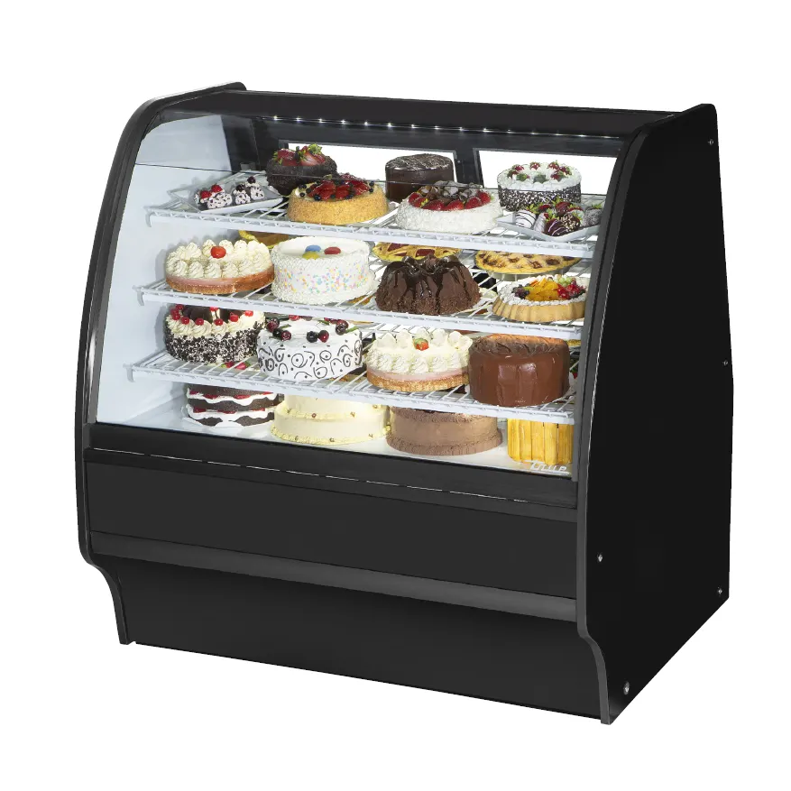 True TGM-R-48-SC/SC-S-W 48" Refrigerated Bakery Display Case, Stainless Steel