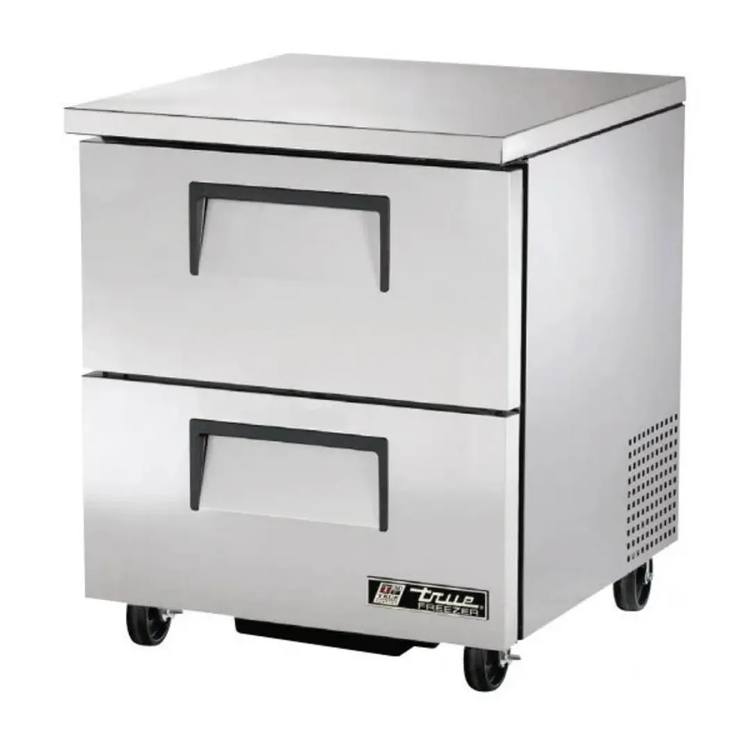 True TUC-27F-D-2-HC 27" 1-Section Undercounter Freezer w/ 2 Drawers, 1/4 HP, Stainless Steel Exterior