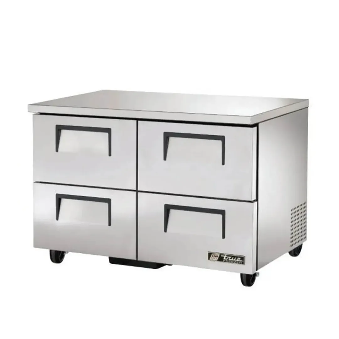 True TUC-48F-D-4-HC 48" 2-Section Undercounter Freezer w/ 4 Drawers, 1/2 HP