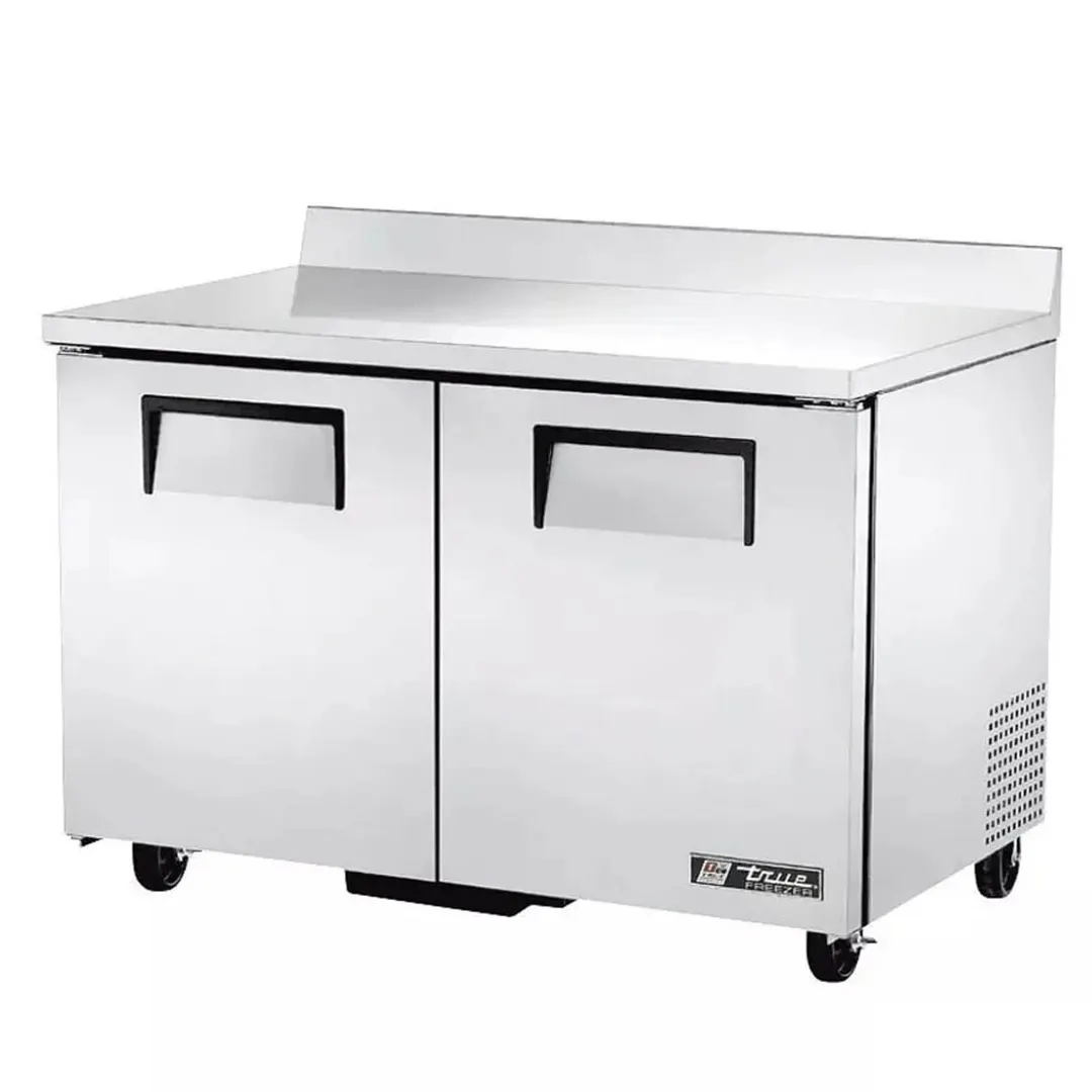True TWT-48F-HC 48" 2-Section WorkTop Freezer w/ 2 Solid Doors, Stainless Steel Exterior