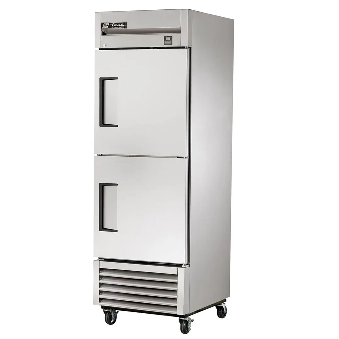 True TS-23-2-HC 27" 1-Section Reach-In Refrigerator w/ 2 Solid Half Doors, Bottom Mount, Stainless Steel