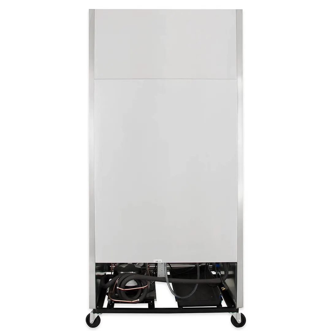 True TS-35-HC 40" Two Section Reach-In Refrigerator w/ 2 Solid Doors, Bottom Mount, Stainless Steel