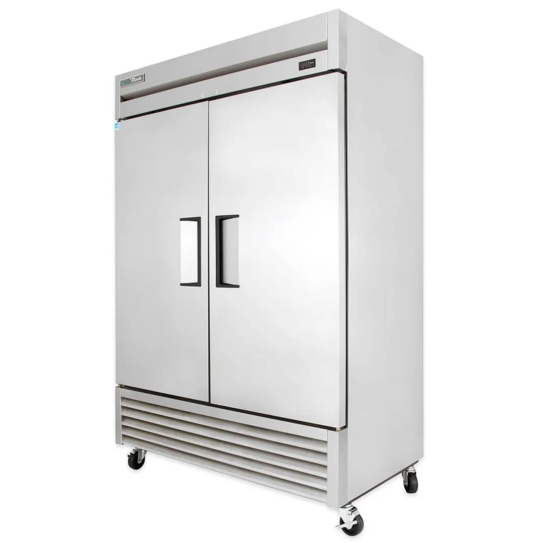 True TS-49F-HC 54" 2-Section Reach-In Freezer, 2 Solid Doors, Bottom Mount, 49 cu. ft., Stainless Steel