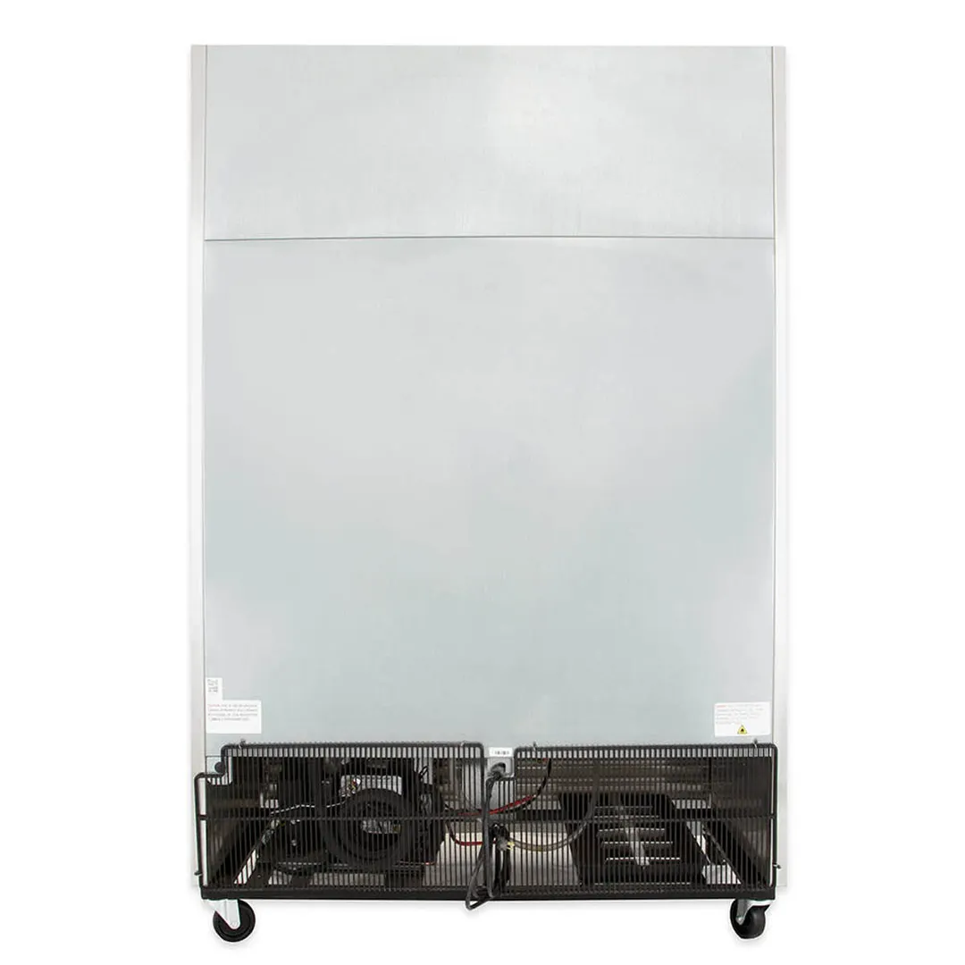 True TS-49F-HC 54" 2-Section Reach-In Freezer, 2 Solid Doors, Bottom Mount, 49 cu. ft., Stainless Steel