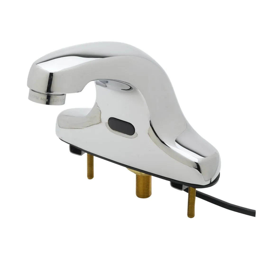 T&S Brass 5EF-2D-DS-TMV Equip Electronic Faucet, Deck Mount, Rigid, 4-7/8" H