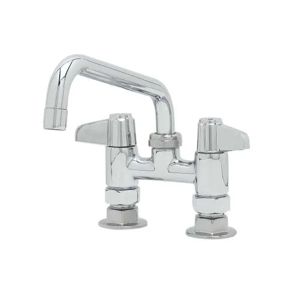 T&S Brass 5F-4DLS08A Equip Faucet, 4", Deck Mount, 8" Swing Nozzle
