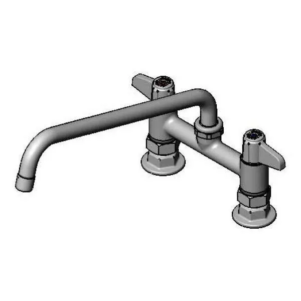 T&S Brass 5F-6DLS10A Equip Faucet, 6", Deck Mount, 10" Swing Nozzle