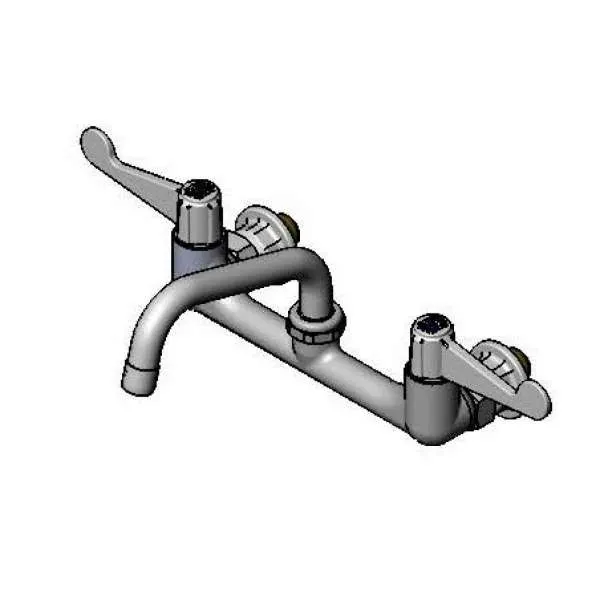 T&S Brass 5F-8WWB06 Equip Faucet, Swivel, 8", Wall Mount, 6" Swing Nozzle